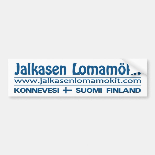 Jalkasen Lomamökit bildekal (Framsidan)