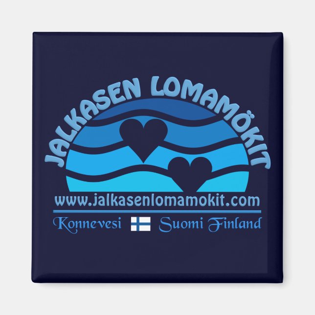 Jalkasen Lomamökit magnet (Framsidan)