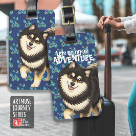 JALLO finsk lapphund • ArtMuse Journey-serien Bagagebricka