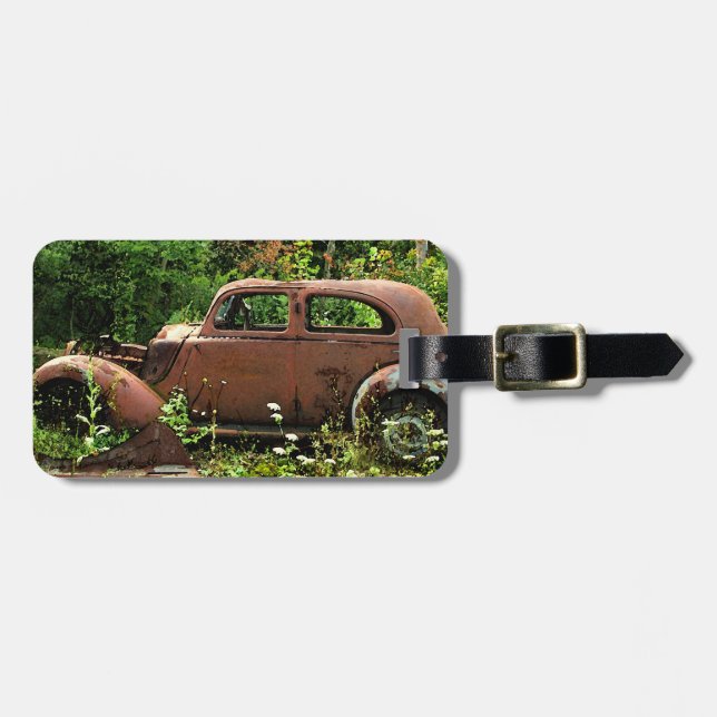 Jalopy Luggage Tag Bagagebricka (Horisontell Framsida)