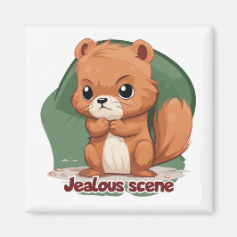 Jalousie (scène de jalousie) - Jealous scene Magnet