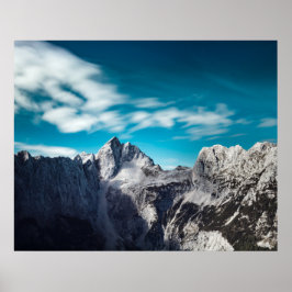 Jalovec-berget i Slovenien Poster