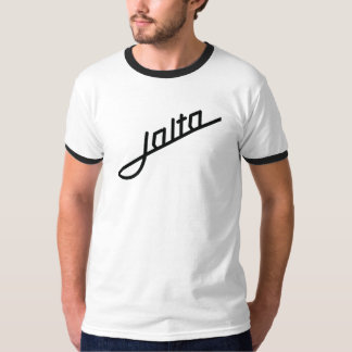 Jalta-emblem i vitt och svart t shirt