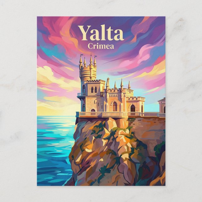 Jalta Krim Vykort (Framsida)