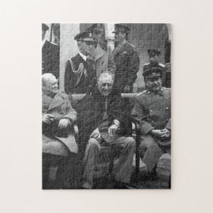 Jaltakonferensen Roosevelt Stalin Churchill 1945 Pussel
