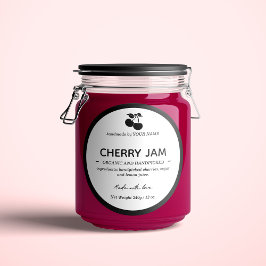Jam Jar Label Packaging Design Runt Klistermärke