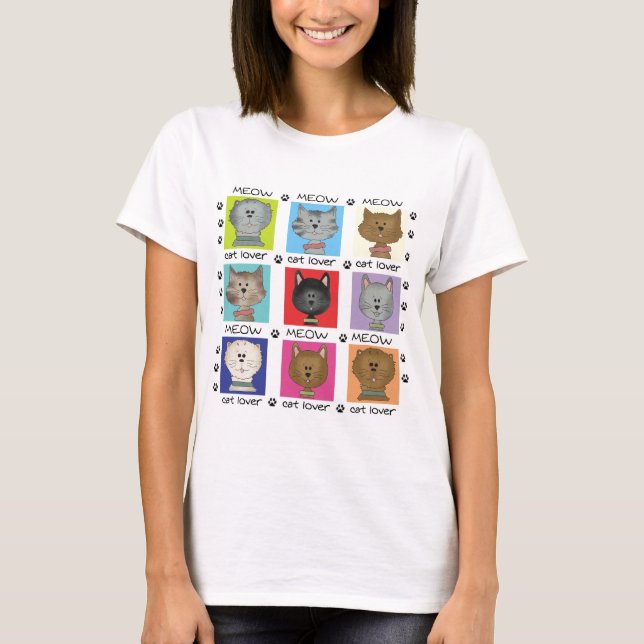 Jama kattälskareTshirts och gåvor Tee Shirt (Framsida)