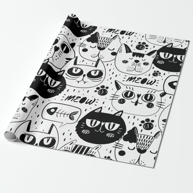 Jama katten presentpapper (Utrullad)