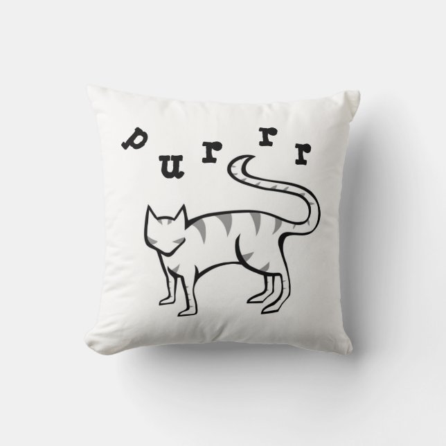 Jama, & Purrr kattunge kudder Kudde (Framsida)