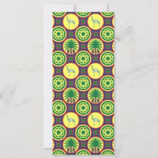 Jamahiri ® Libya | Africa Pattern  Inbjudningar