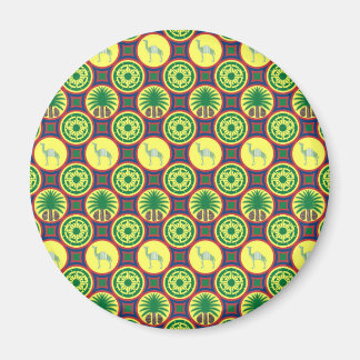 Jamahiri ® Libya | Africa Pattern  Magnet