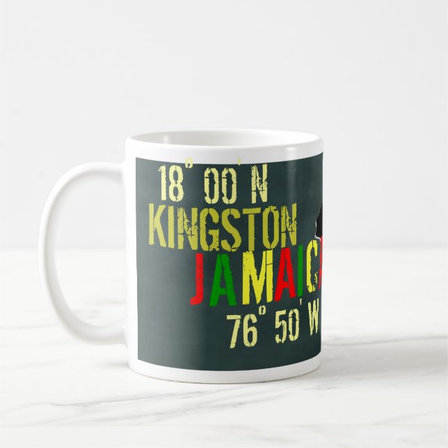 Jamaica 18° 00' N/76° 50' W Kaffemugg (Vänster)