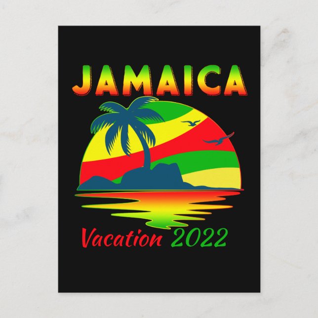Jamaica 2022 Cruise Vacation Group Matching  Vykort (Framsida)