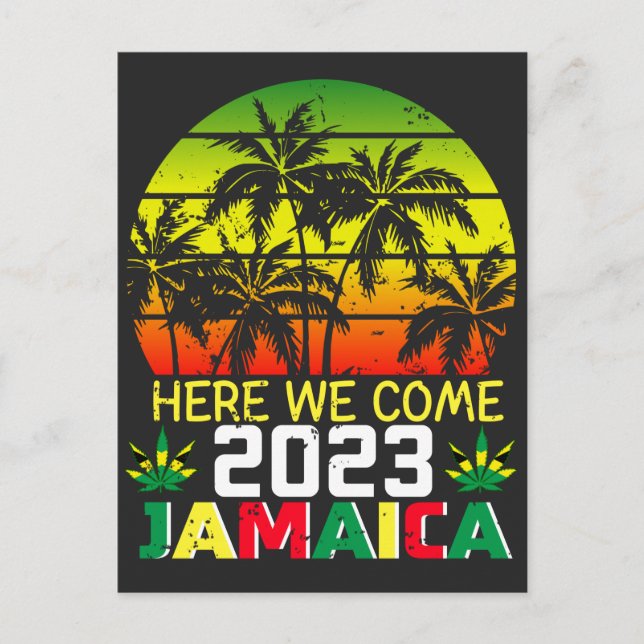 Jamaica 2023 Här Kommer Vi Vykort (Framsida)