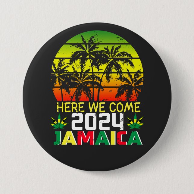 Jamaica 2024 - Vi Kom Round Knapp (Framsida)