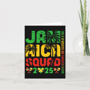 Jamaica 2025 Semesterresa Matchande Familj Squad G Kort