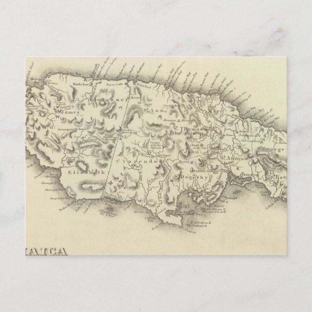 Jamaica 3 vykort (Framsida)