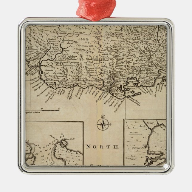 Jamaica 4 julgransprydnad metall (Framsidan)