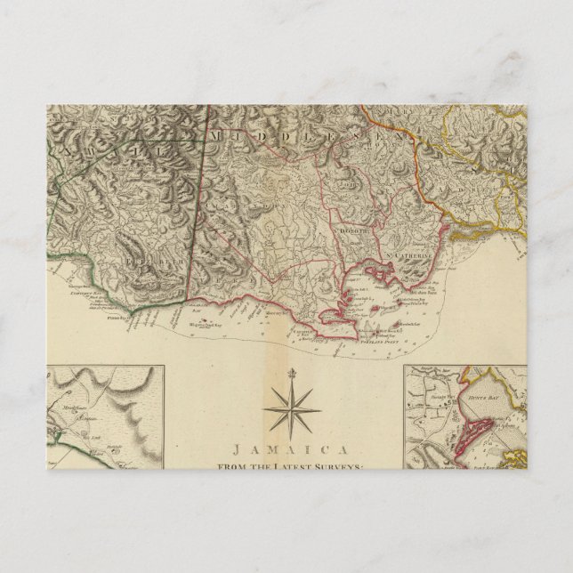 Jamaica 4 vykort (Framsida)