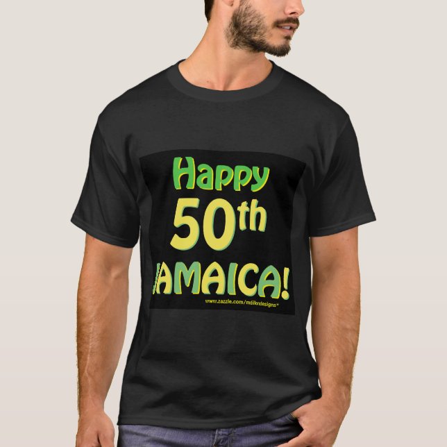 Jamaica 50-årsdagen Tees T Shirt (Framsida)