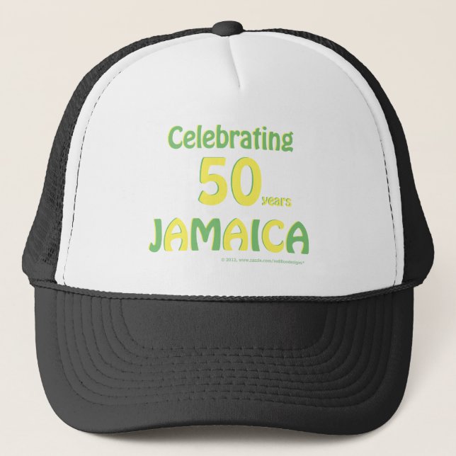 Jamaica 50-årsdagen truckerkeps (Framsida)
