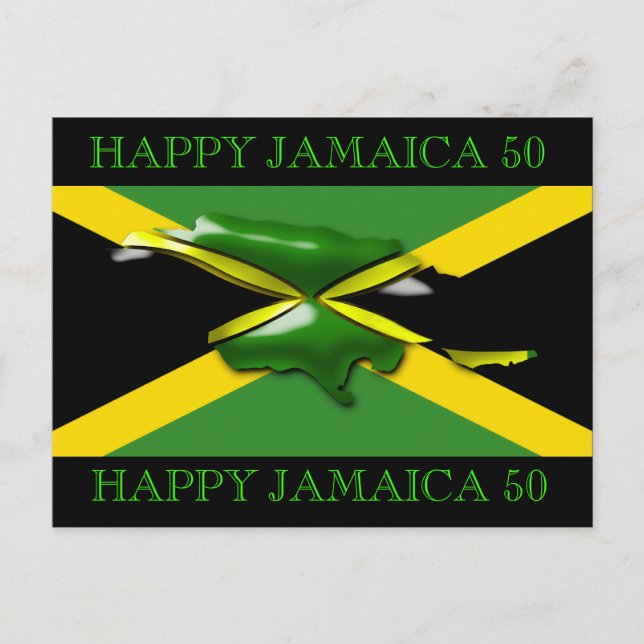 Jamaica 50 Firande vykort (Framsida)