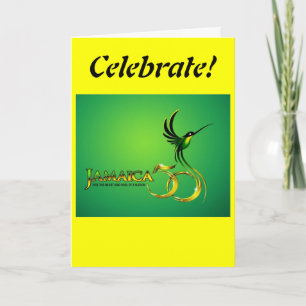 Jamaica 50th årsdagkort kort