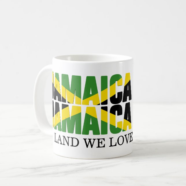 JAMAICA 60-årsjubileum Självständighet Kaffemugg (Framsida vänster)