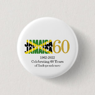 JAMAICA 60-årsjubileum Självständighet Knapp
