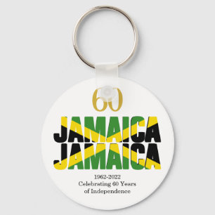 JAMAICA 60-årsjubileum Självständighet Nyckelring