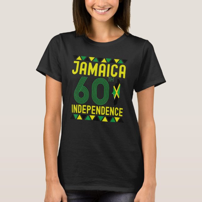 Jamaica 60:e independence day 1962 2022 Proud till T Shirt (Framsida)