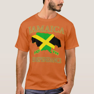 Jamaica 60:e Independence day 2022 Jamaican Karta  T Shirt