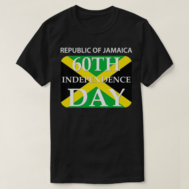 Jamaica 60:e Independence day 2022 stolt över att  T Shirt (Design framsida)