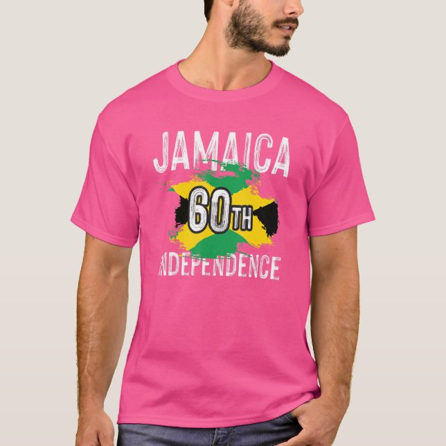 Jamaica 60:e Independence day För manar och kvinno T Shirt (Framsida)