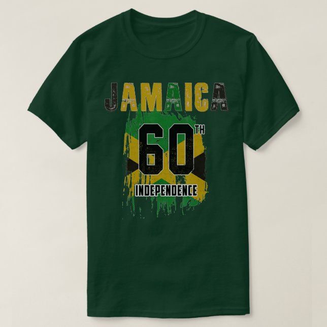 Jamaica 60:e nationaloberoende Firande 20 T Shirt (Design framsida)