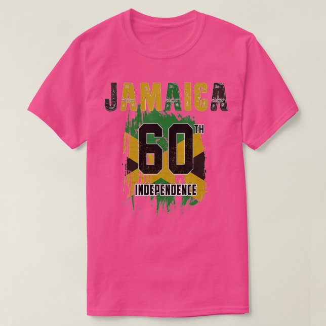 Jamaica 60:e nationaloberoende Firande 20 T Shirt (Design framsida)