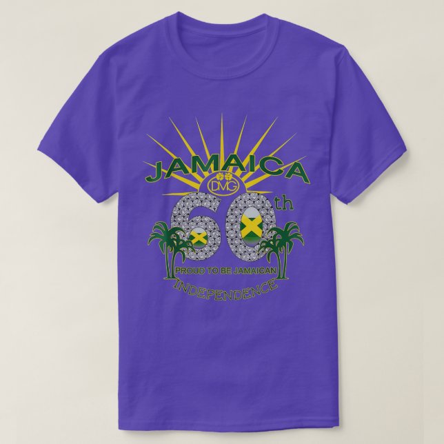 Jamaica 60:e oberoende stolt över att vara Jamaica T Shirt (Design framsida)