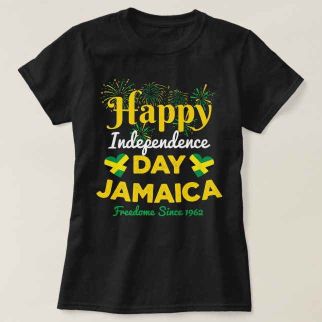 Jamaica: 60:e självständighetsförklaringen att bli t shirt (Design framsida)