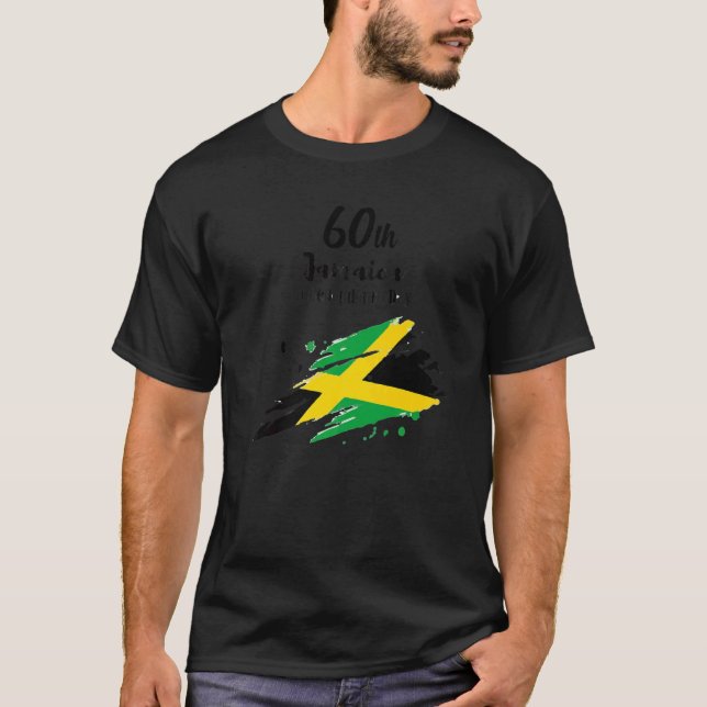 Jamaica 60th Independence Day Jamaica 60 Independe T Shirt (Framsida)