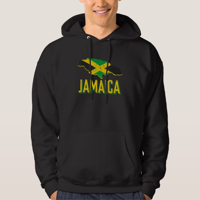 Jamaica 60th Independence Proud To Be Jamaican 8 Hoodie (Framsida)