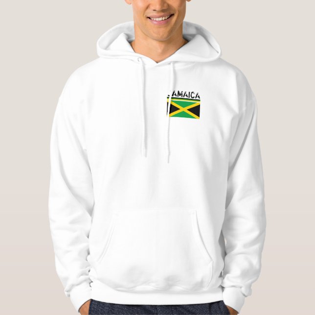 Jamaica American Apparel Hoodie Sweatshirt (Framsida)