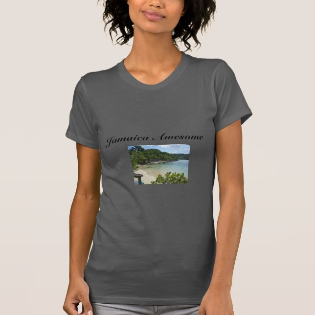 Jamaica Beach/ Quote Women's T-shirt (Framsida)