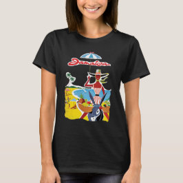 Jamaica Beach Sun Retro Resa T-Shirt