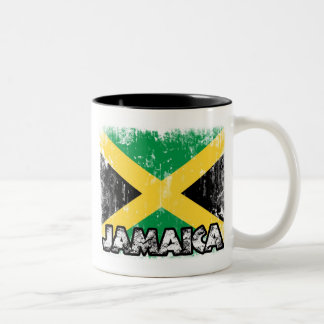 Jamaica - bekymrad flaggamugg Två-Tonad mugg