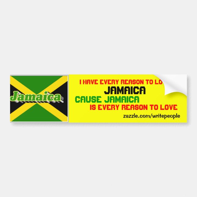 jamaica bildekal (Framsidan)