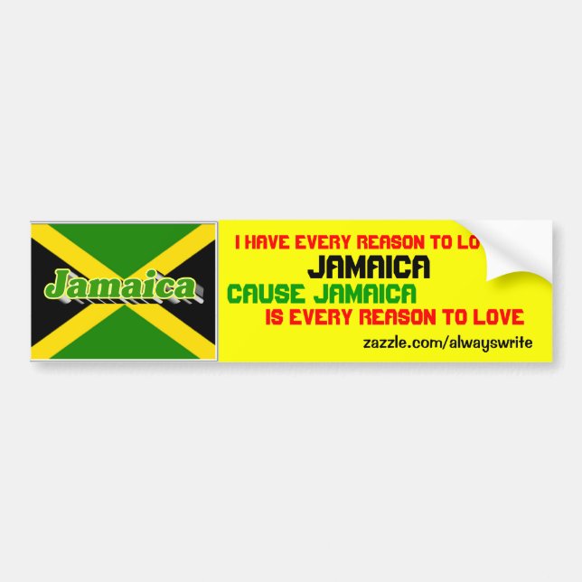 jamaica bildekal (Framsidan)