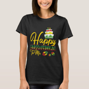 Jamaica Birthday Cake Grattis på födelsedagen to M T Shirt