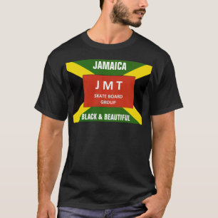 JAMAICA. BLACK & BEAUTIFUL Basic-Mörk T-Shirt