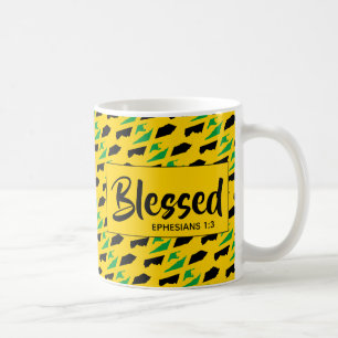 JAMAICA Blsed Ephesian Christian Scripture Kaffemugg
