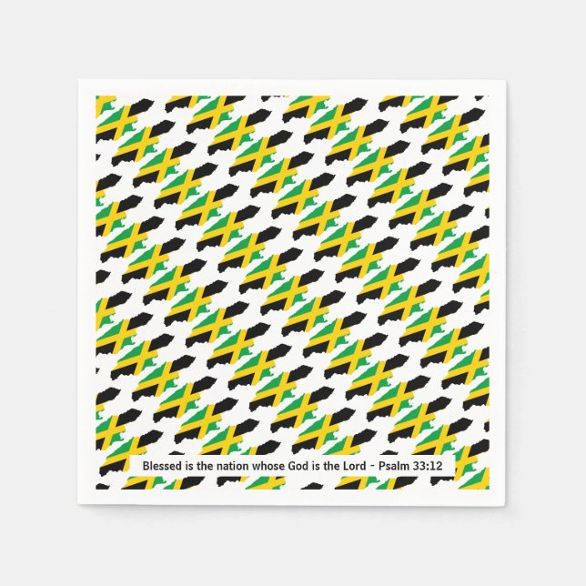 JAMAICA Blsed Nation Firande Papper Pappersservett (Framsidan)